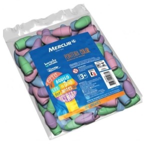BORRACHA PONTEIRA COLOR C/100 UNIDADES MERCUR