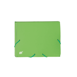 PASTA PLASTICA 1/2 OFICIO C/ELASTICO REF.LB20 CX00 VERDE YES