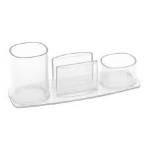 PORTA LÁPIS/CLIPS/LEMBRETE CRISTAL REF.741 ACRIMET