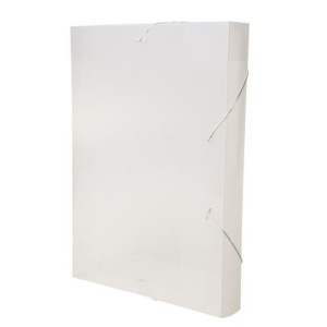 PASTA PLÁSTICA POLIONDA 3,5CM TRANSPARENTE POLIBRAS