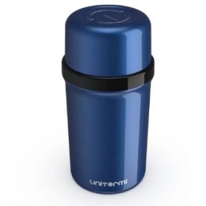 GARRAFA TÉRMICA ROLHA FANO 0,25 LITROS AZUL METALIZADO UNITERMI