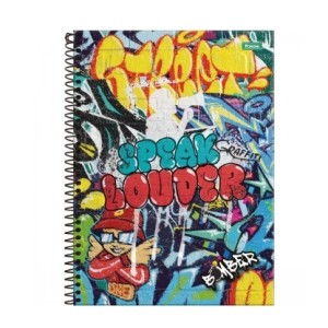 CADERNO 160FLS 10 MATÉRIAS UNIVERSITÁRIO CAPA DURA ESPIRAL BOMBER FORONI