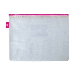 PASTA ZÍPER COM COSTURA ROSA YES