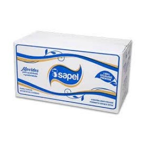 CAIXA DE TOALHA DE PAPEL BRANCO 22x21CM COM 2000 FOLHAS ISAPEL