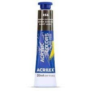 TINTA ACRÍLICA BISNAGA 20ML 356 SOMBRA QUEIMADA ACRILEX