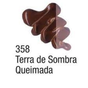 TINTA ÓLEO BISNAGA 20ML REF.358 TERRA DE SOMBRA QUEIMADA ACRILEX