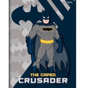 CADERNO 1/4 48FLS CAPA DURA BROCHURA BATMAN FORONI