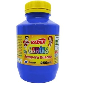 TINTA GUACHE 250ML AZUL TURQUESA 2567 RADEX