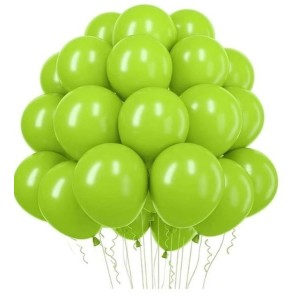 BALÃO BEXIGA Nº 08 VERDE CLARO LIMÃO C/50 UNIDADES HAPPY DAY