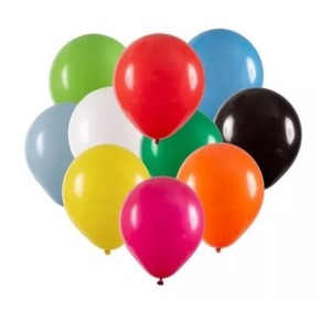 BALÃO BEXIGA Nº 6,5 CORES SORTIDAS C/50 UNIDADES HAPPY DAY