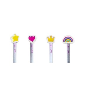 LÁPIS PRETO COM BORRACHA PONTEIRA BE LOVED BRW