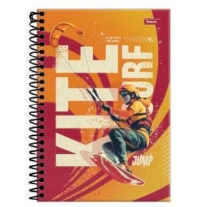 CADERNO 1/4 80FLS CAPA DURA ESPIRAL JUMP FORONI