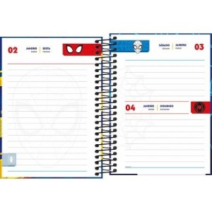 AGENDA 11,7x16,4CM SPIDER MAN 2026 TILIBRA