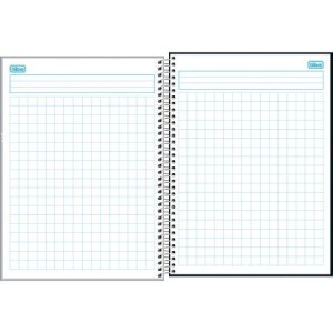 CADERNO 80FLS 1,0x1,0 QUADRICULADO UNIVERSITÁRIO CAPA DURA ESPIRAL SPICE TILIBRA
