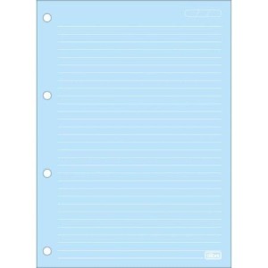 BLOCO PARA FICHÁRIO UNIVERSITÁRIO 80FLS FOLHAS COLORIDAS 90G TILIBRA