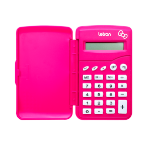 CALCULADORA 8 DÍGITOS COM CAPA HELLO KITTY 6x9,5CM LETRON 