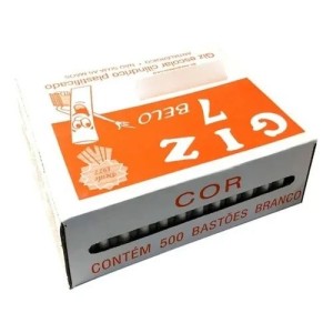 GIZ DE LOUSA ANTIALÉRGICO BRANCO C/500 UNIDADES  ZIG GIZ/7 BELO