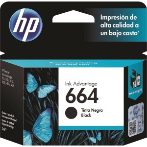 CARTUCHO ORIGINAL HP 664 PRETO 2ML F6V29A